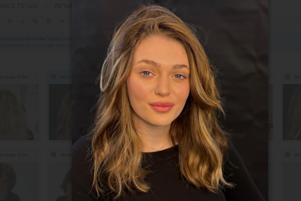 פאה אמיתית משיער טבעי לדוגמה - שערות בסערות